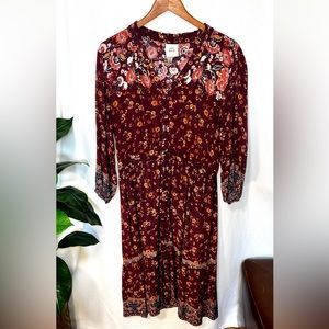 Knox Rose Midi Boho Floral Dress